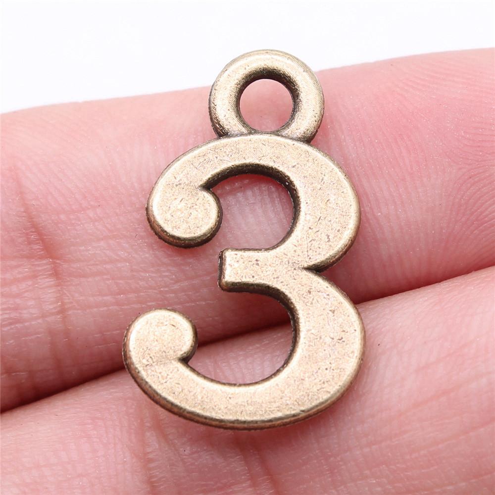 Number Tag Charms Pendant Couple Jewellery Massive Fashion For You