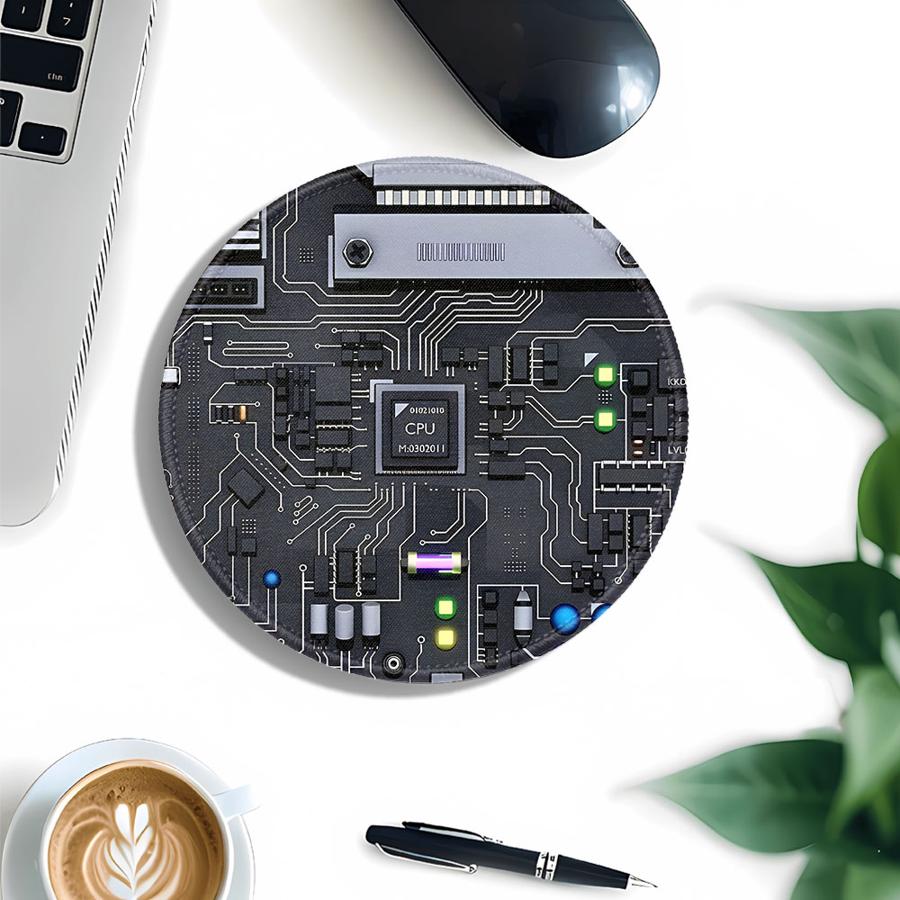 1 Stück Mauspad Computer Laptop Pad Schreibtischzubehör Spielkonsole Pad Büro Pad Tastatur Mauspad Overlock Schwarz Chip