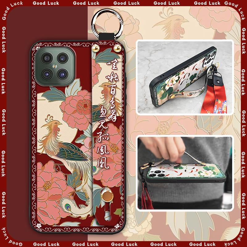 Fashion Shockproof Phone Case For Cubot C30 Soft case Back Cover Durable Silicone Chinese style Ring For Mom Protective