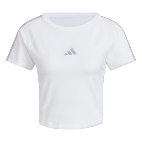 Adidas T Shirts Women s White/Powder Plum Purple KC5429 M белый
