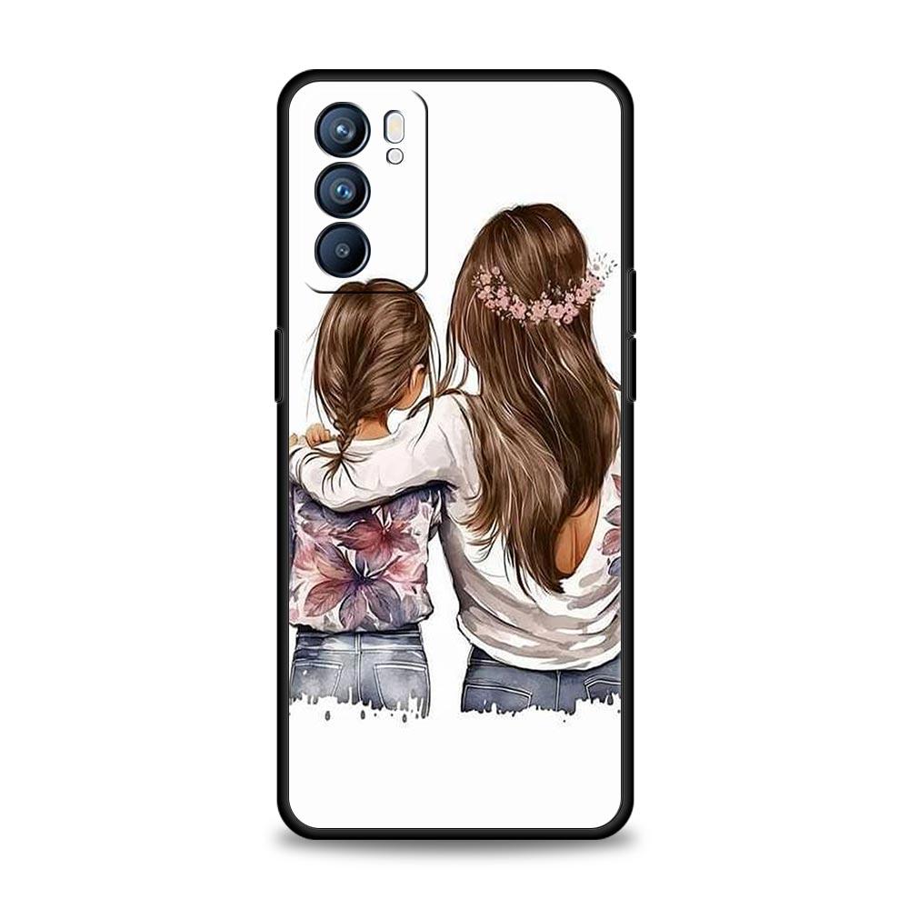 Phone Case For Oppo Reno13 Reno12 Reno11 F Reno10 Pro A54 A53 A95 A76 A74 A57 A98 A80 A79 5G A78 4G Cover Fashion Super Mom Dad