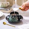 French Retro Coffee Cups And Saucers, High-End Exquisite Latte Cups, Couples' Pairs Of Cups, Wedding Gifts, Ceramic Afternoon Tea Cups