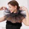 Multipurpose Jabot Collar Lace Puff Collar for Masquerades Parties Cosplay Event Costume Neckwear Collar for Roleplay