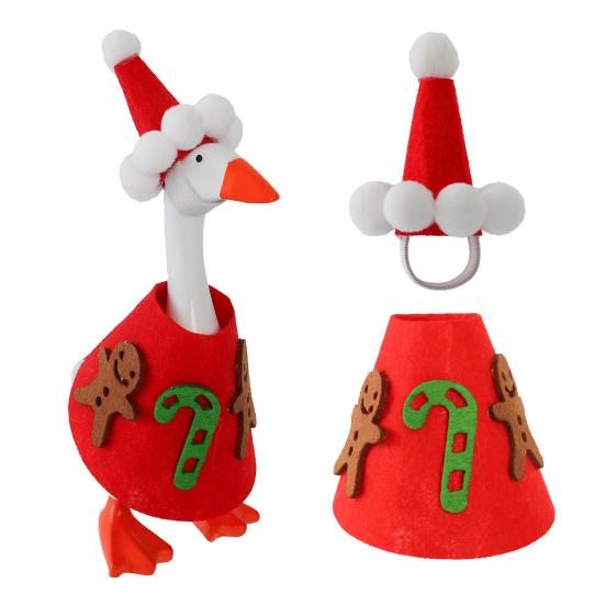 Christmas Porch Goose Outfits for 23 Inch Goose Statue Felt Tree/Snowman/Reindeer