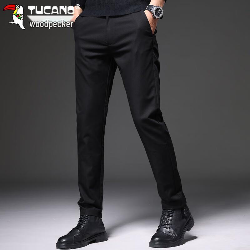 Tucano Men's Four-Way Stretch Business Casual Straight-Leg Pants