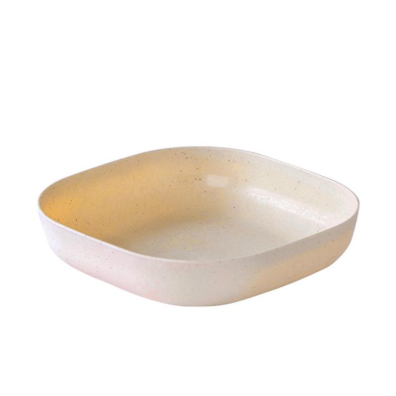 Wheat Straw Bone-spitting Plate Bone-spitting Plate Bone-spitting Square Dried Fruit Fruit Snack Plate Flavoring Plate