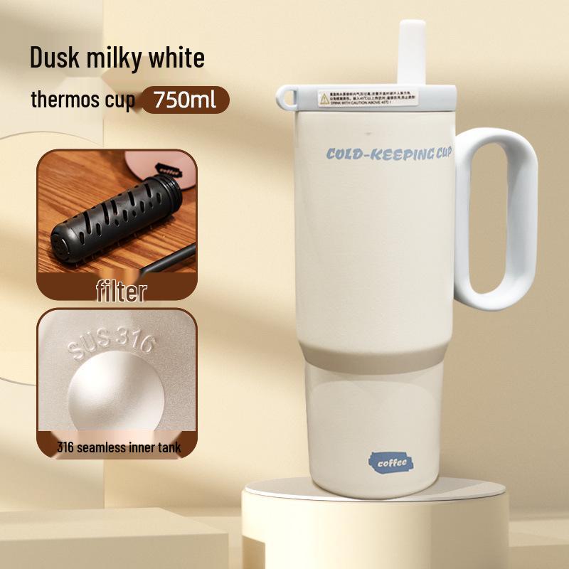 Giant Insulated 316 Stainless Steel Cup for Girls with Handle, High Appearance, Ice Buster, Car Portable.