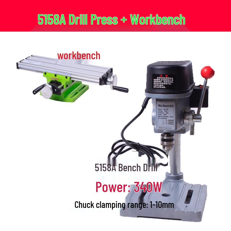 Mini Precision High-Speed Bench Drill: Multifunctional Compact Tabletop Press for Bead Making and Milling
