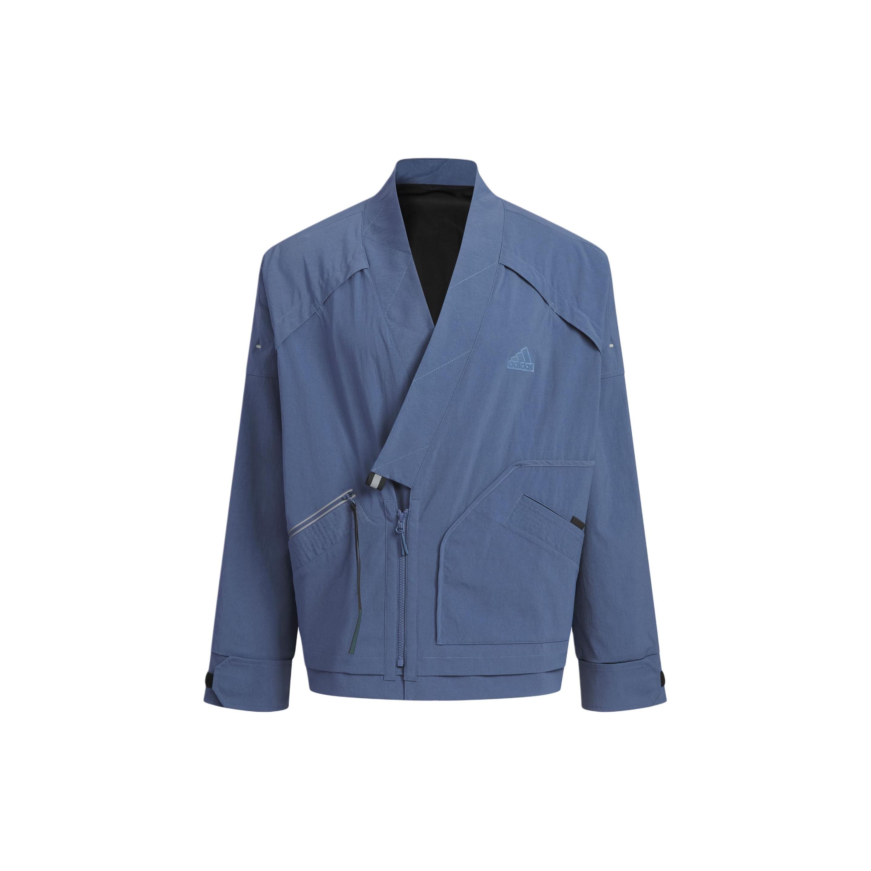 

Флисовая куртка Adidas Sportswear, однотонная, с V-образным вырезом, с длинным рукавом, повседневная, мужская, серо-синяя IM9069 XL