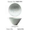 Japanese Style Conical Coarse Pottery Rice Bowl