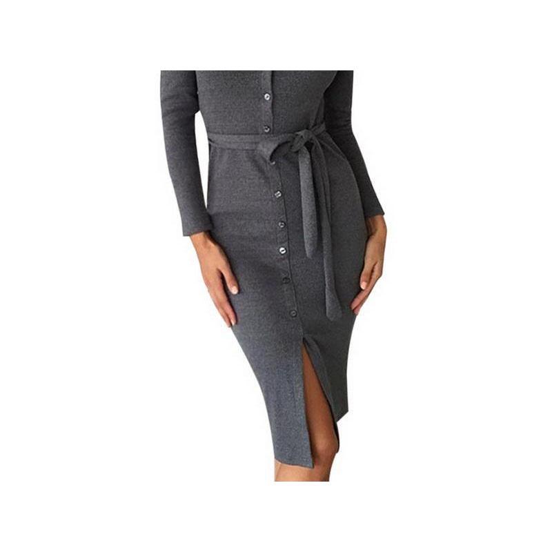 Women Elegant Dress With Elastic Fabric And Short Sleeve Vneck Design For Casual Summer Wear
