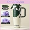 Cartoon Insulated Water Bottle Stainless Steel Large Capacity Travel Mug With Handle For Women And Teens