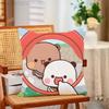 Cute BBubu Dudu Pillow Cases for Bedroom Living Room Sofa Home Decor Polyester Cushion Cover with Zipper