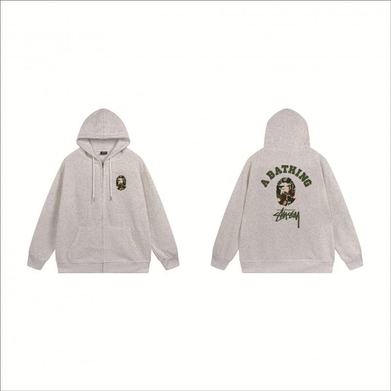 Stu Print Kapuzenpullover Langarm Herren Damen Winter Freizeit Übergroß Pullover