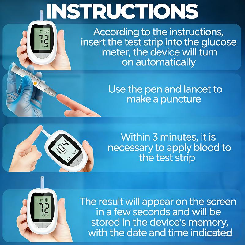 Glucometer for Seniors – Simple, No Coding, High Accuracy, Easy to Use at Home