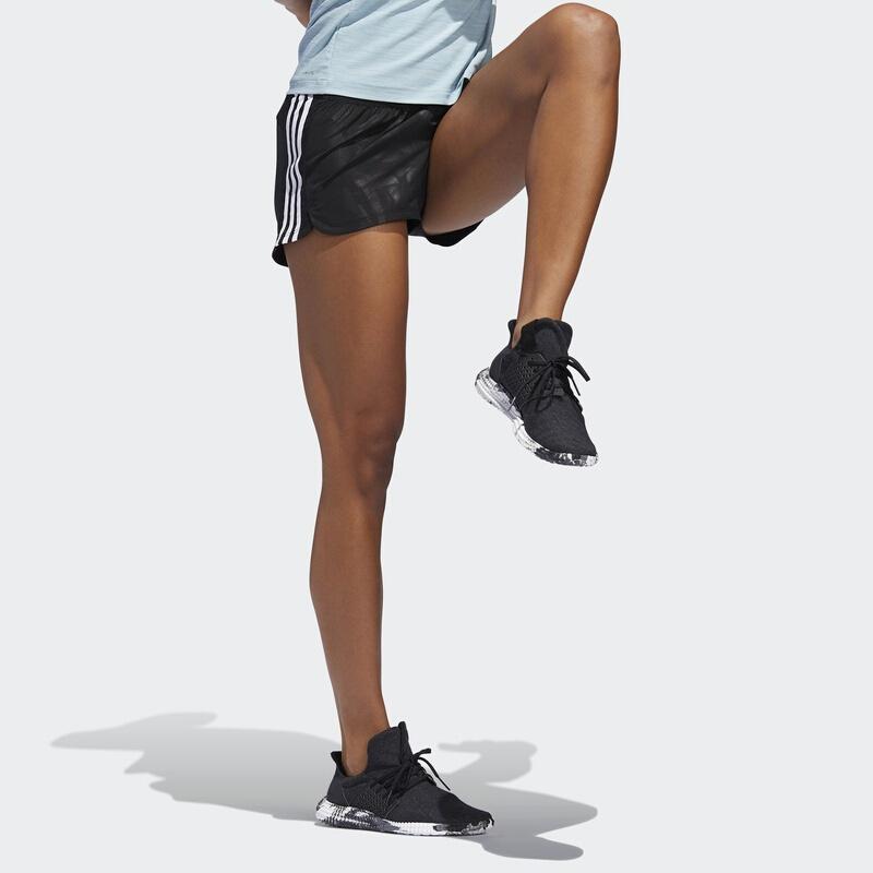 Adidas 3S W Embossed Shorts Training Running Breathable Fitness Women Shorts Black DT1671