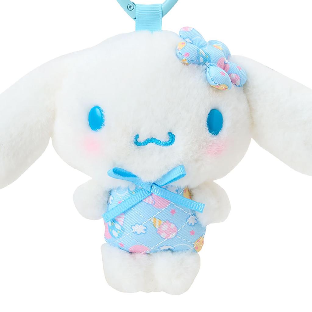 Sanrio Mascot Holder No Polyester and Ages 3 and 612944 (Minna Quilt) Cinnamoroll, Aluminum, Up,