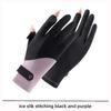 Summer Ice Silk Gloves Breathable UV Protection  Fingerless Driving Cycling Outdoor Sports Gloves with Flip Cover