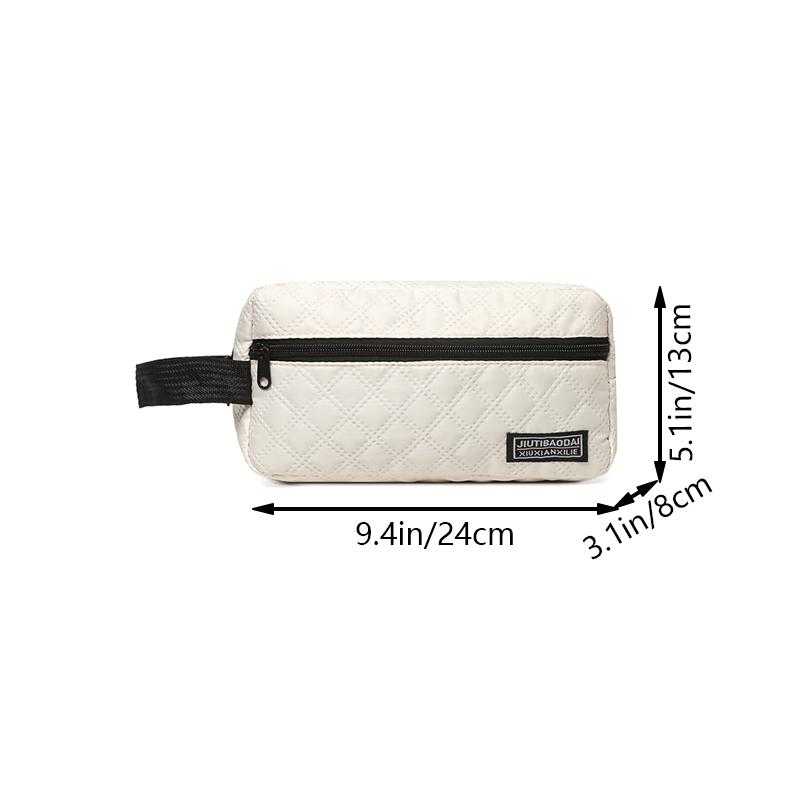 Neutral bags are suitable for business trips. They are convenient to carry and feature simple makeup and toiletry bags.