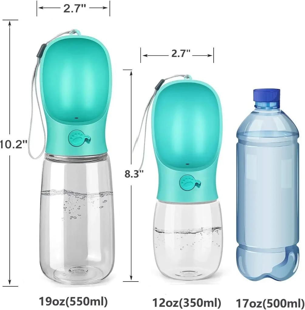 Portable Dog Water Bottle Tumbler Outdoor Travel Walking Leak-proof Dog Water Fountain Cat Water Fountain Dog Accessories