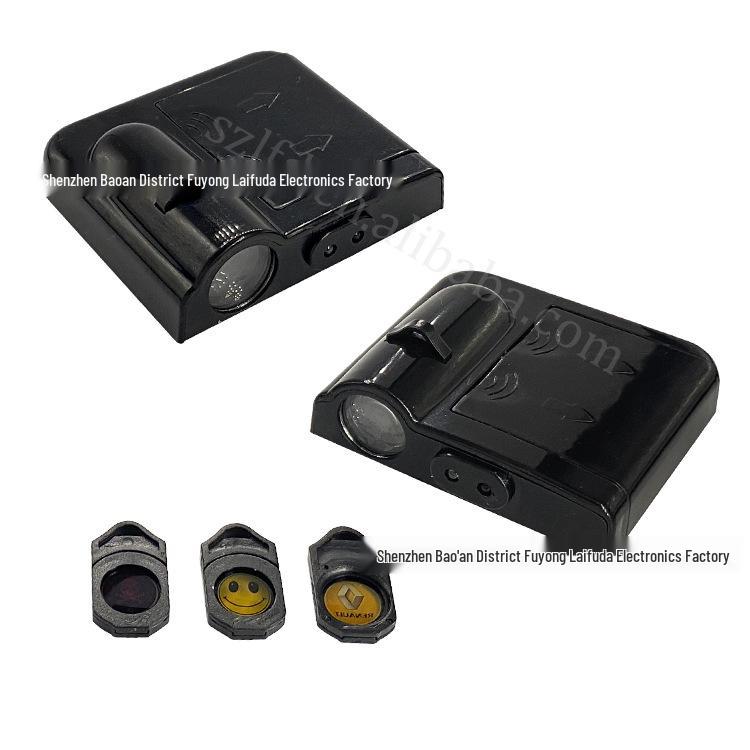 

Сменный ЛОГОТИП Приветственный свет для автомобиля с беспроводным инфракрасным датчиком и простой установкой чёрный