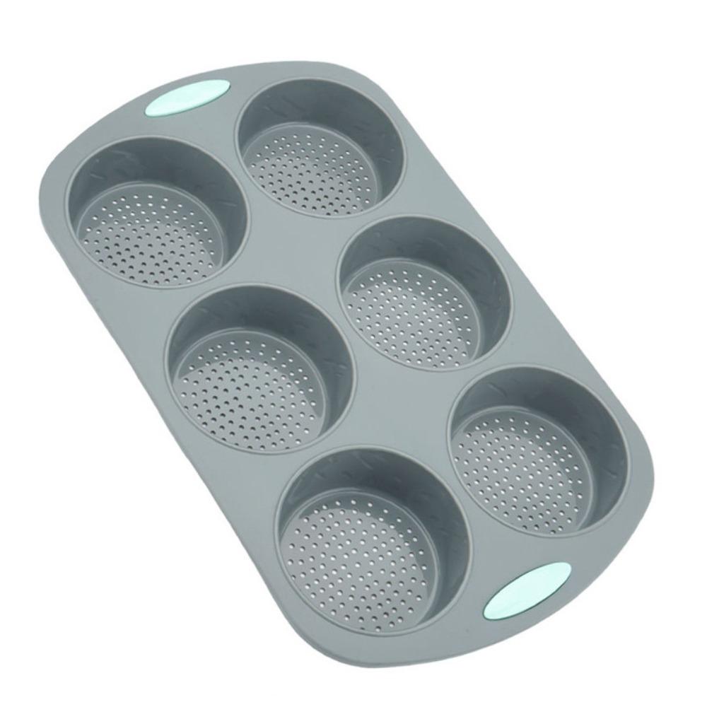 Heat-resistant Silicone Bread Pan Non-stick Baking Tray Household Baking Mold Hamburger
