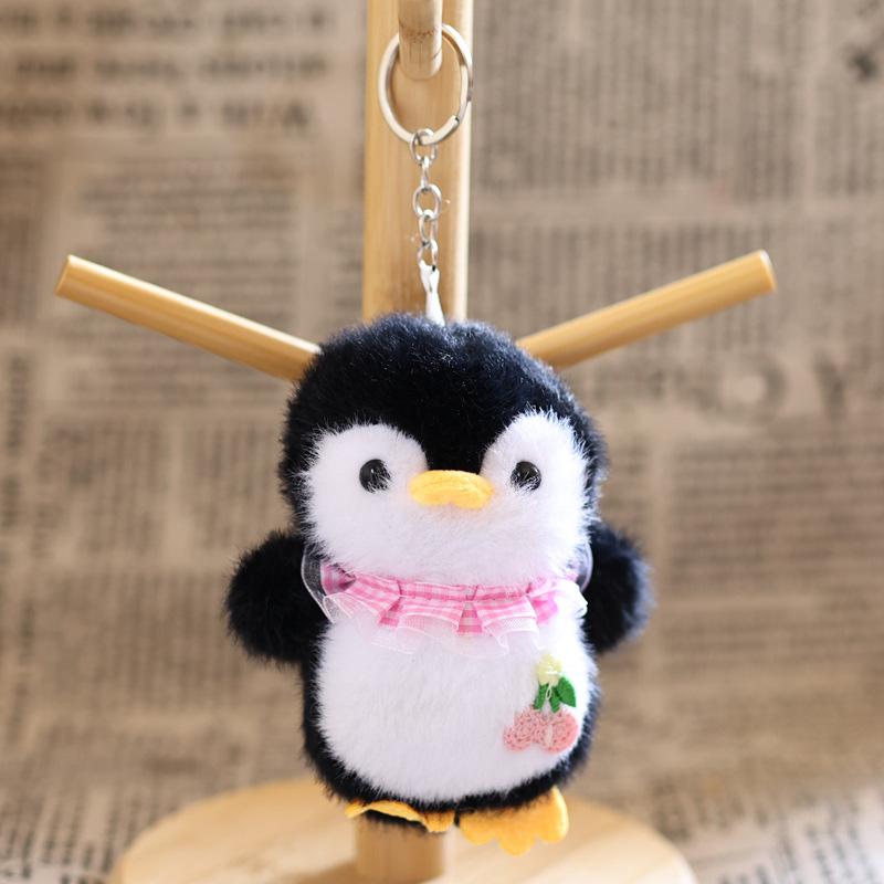 Cute Cartoon Penguin Plush Keychain Stuffed Doll Keyring Backpack Pendant Bag Hanging Decoration Lovely Gifts