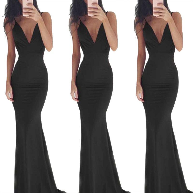Women's dress, fashionable and sexy suspender halter dress, new cocktail evening dress