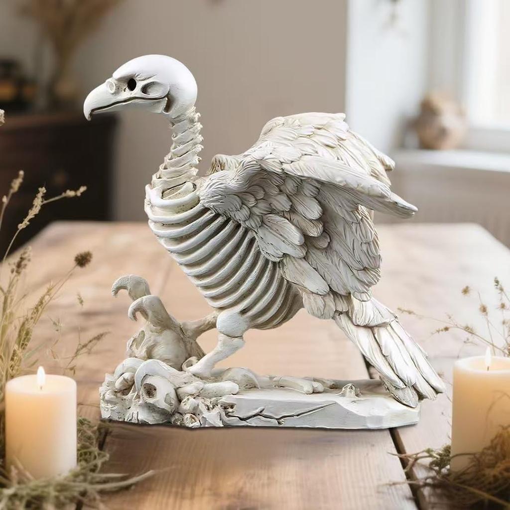 Skeleton Head Set Decoration Creative Resin Head Micro Garden Pottery Decoration