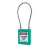 QVAND 90mm Safety LOTO Locks with Different Steel Cable Buckles Nylon Bodies Multiple Colors for Padlock Locking
