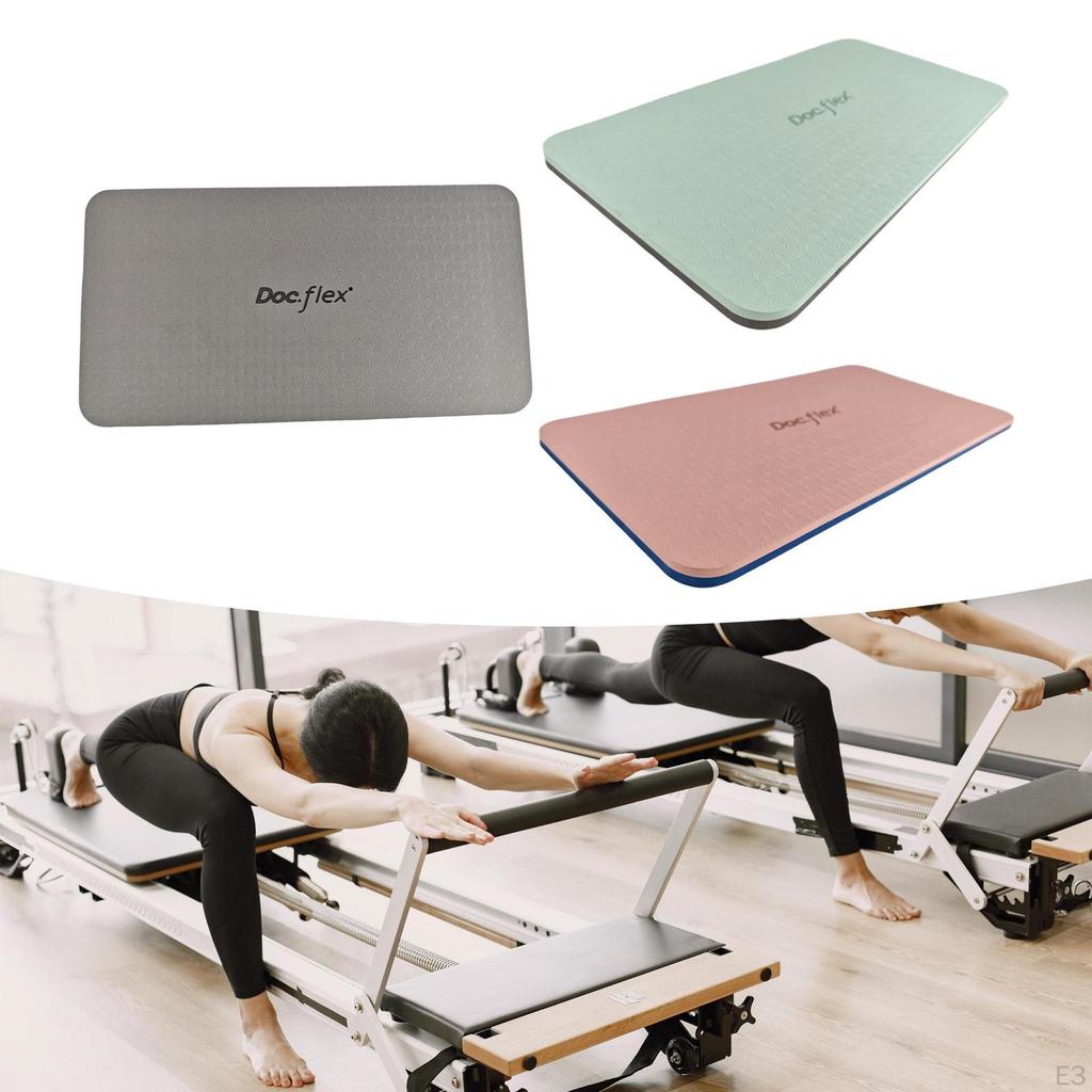 2 stycken Pilatesmattor Knäskydd Mångsidiga Tillbehör Halkfria Träning för Träningspass