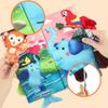 Infant Squeaking Cloth Book Visual Exploring Soft Book Baby Learning Toy