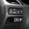 Carbon Fiber Style Headlight Adjustment Button Cover Automotive Interior Decoration For Genesis G80 DH 2015- Accessories LHD