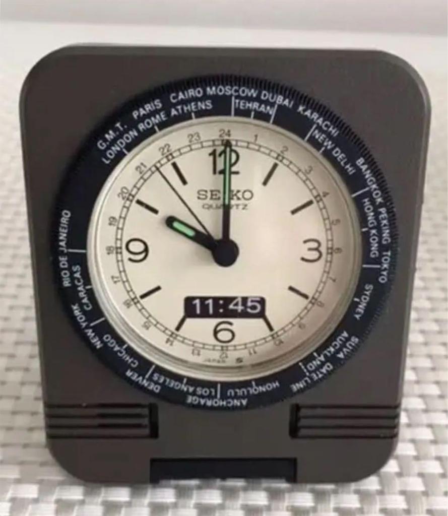 [USED] Rare Seikosha Vintage Travel Alarm Clock