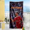 Liverpool Personalized Text Beach Towel Super Soft & Absorbent Suitable for Sports Travel Swimming Yoga Bathroom Beach And Pool