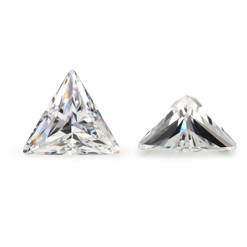 Cellacity True Triangle Cut Bulk Moissanite Beads 0.5-5 Carat D Color VVS1 GRA Certified Lab-grown Gemstone Jewelry Material