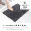 OKA Dry-Good D Nature Bath Mat, Approx. 36cm x 55cm, Dark Gray (Absorbent, Quick-Drying, Washable, Small, Non-Slip, for Baths)