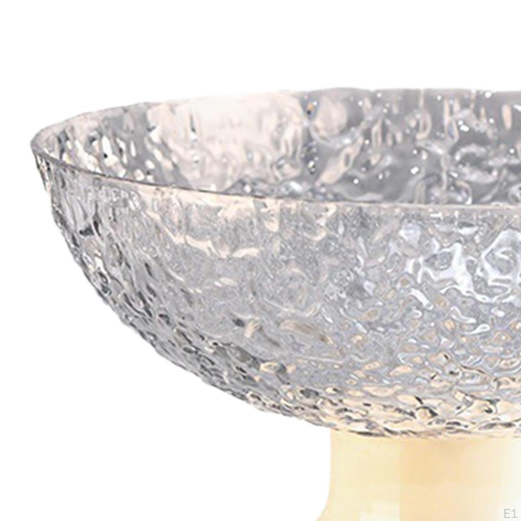 Footed Fruit Bowl Dessert Display Stand with Draining Holes Base Tray Snacks Basket for