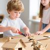 DIY Cardboard Tools Set For Kids Professional Cardboard Splicing Screw Tool Set With Cutter&Tool Box For Familv&Team Activitie