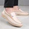 Fashion Men Dress Shoes Leather Loafers Men's Moccasins Shoes Slip-on Soft Flats Footwear Brand Business Formal Shoe Male Driving Shoe