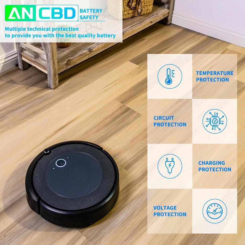 New Replacement Battery for Proscenic 850T 850P Neatsvor X500 X520 X600 Ultenic D5/ D5S Pro Series Robot Vacuum Cleaner 14.4V 3400mAh