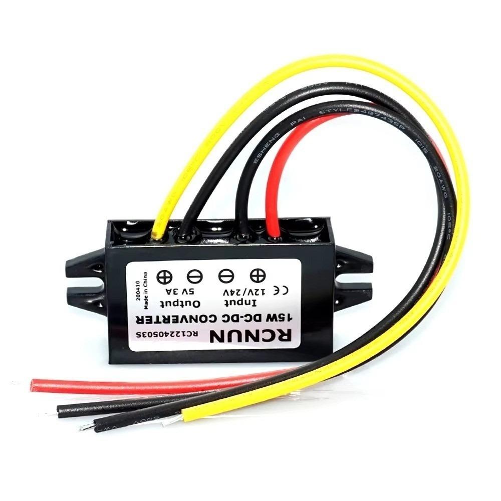 24V auf 5V Step-Down-Wandler 10A Ausgang DC-DC-Wandler Neuer DC-Buck-Wandler Autoverkabelung