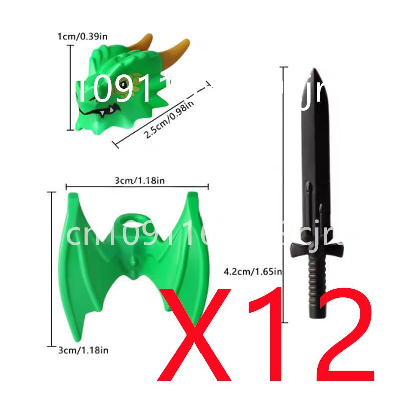 Kompatybilne MOC Średniowieczne Klocki Budowlane Postacie Żołnierze Smoczy Rycerze Czarny Lew Orzeł Zabawka Prezent Klocki Rolnik Żołnierz X048