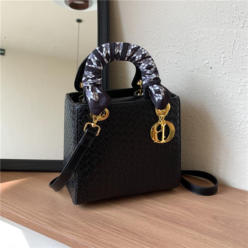 HandbagWomen Marke Luxus Totes Hohe Qualität Mode Klassische Gesteppte Quadratische Griff Tasche Frauen Umhängetaschen Schulter Taschen