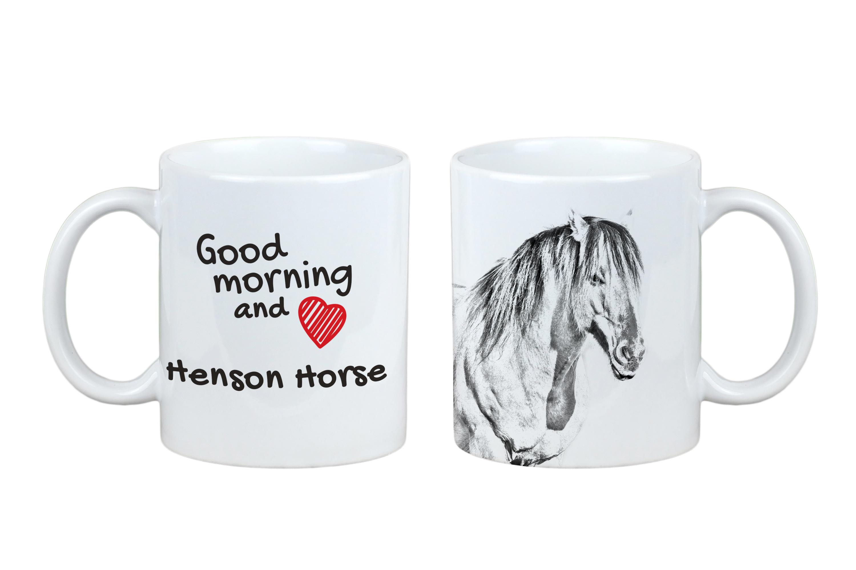 

Henson Horse - mug with a horse, personalized mug with a print, a classic gift for everyone from the Art-Dog brand білий