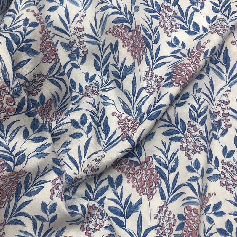 Rayon Fabric Floral Flowers Vintage Liberty Ethnic Soft Summer Pajamas Cloth Sewing Accessories By Half Meter