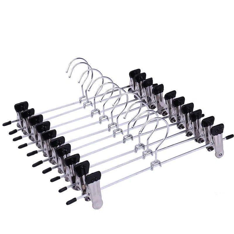 Strong No-Mark Trouser and Skirt Hanger Clips for Drying and Storage