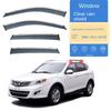 Window Visors for GAC GS5 Accessories Bright Strip Wind Deflectors Rain Guard Door Visor Vent Shades Ventvisor Chrome Trims