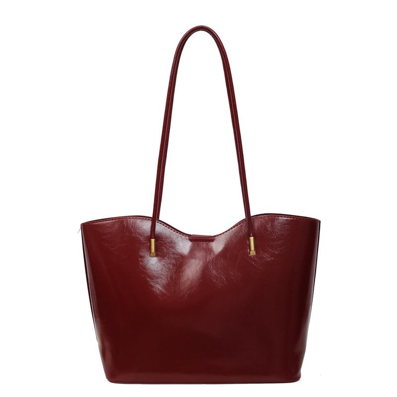 Modische, lässige und hochwertige Damen-Einkaufstasche mit großer Kapazität und Single-Shoulder-Träger für Pendlerinnen