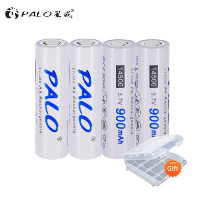 PALO 4PCS AA 14500 900mah 3,7 V lithium-iontové dobíjecí Li-ion baterie